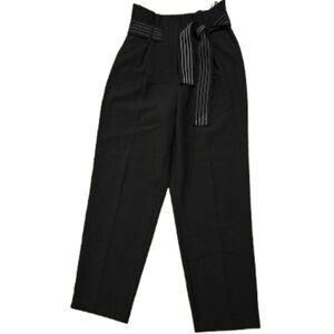 NWT Topshop Women's Black Size 4 Pleated Pants